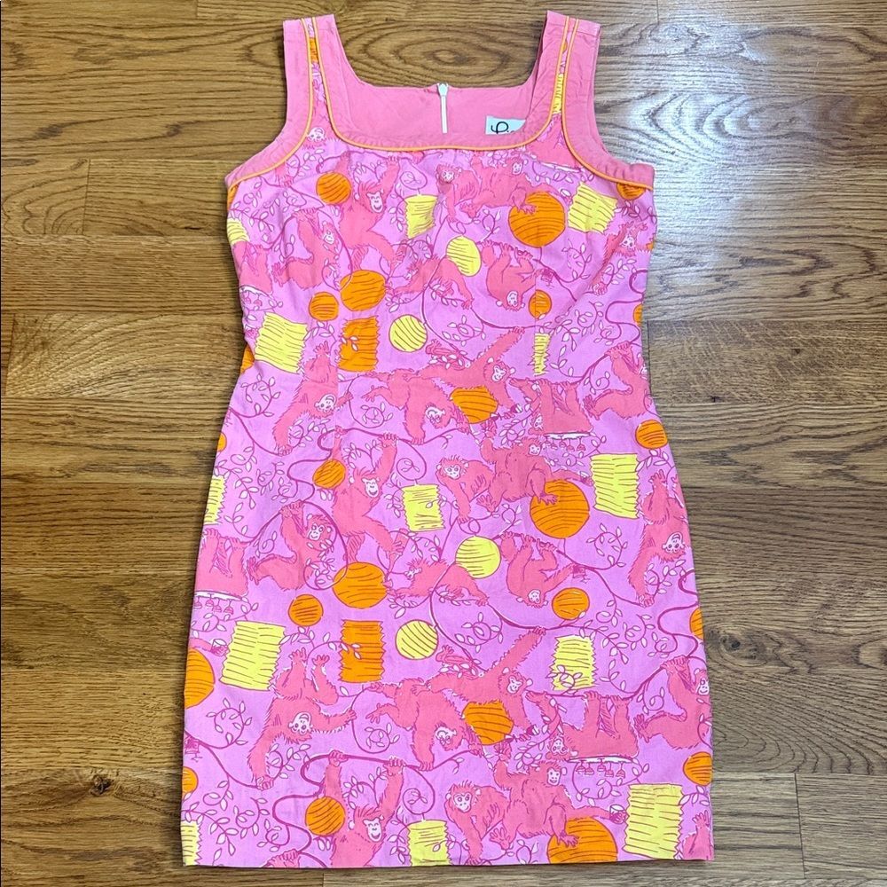 Lilly Pulitzer Pink and White Dress Vintage